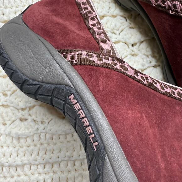 MERRELL Women's 8.5 Encore Adams Slip On Performance Shoe Raisin Suede Leather - Picture 4 of 12